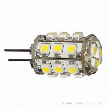 G4 LED Bulb with High-output LED Chip, Comparable to 10W Bulb and Estimated over 50,000-hour Life
